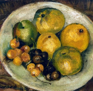 Tableau de René Hansoul "Nature morte"