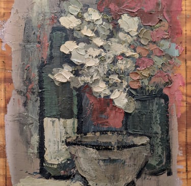 Tableau de René Hansoul "Nature morte 2"