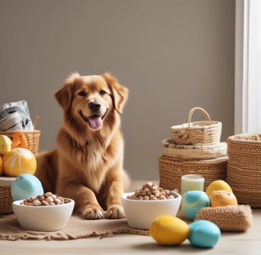 Pet supplies including dog food bowls, pet accessories and everyday essentials for pets