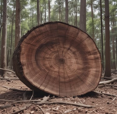 A clean, modern profile page interface with pine-green and walnut-brown accents, showing user activity and bookmarks.