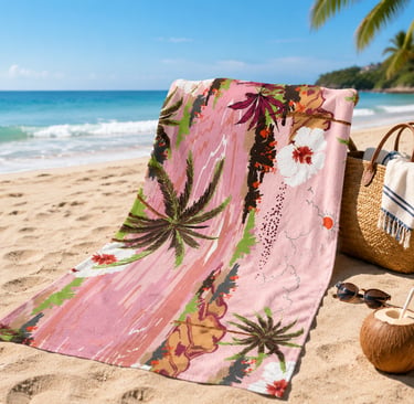 microfiber printed beach towels collection