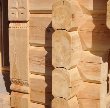 maisons en bois massif, madriers