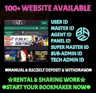 MASTER ID SUPER MASTER ID ADMIN ID AGENT ID PANEL ID AVAILABLE MASTER ID || SUPER MASTER ID || ADMIN