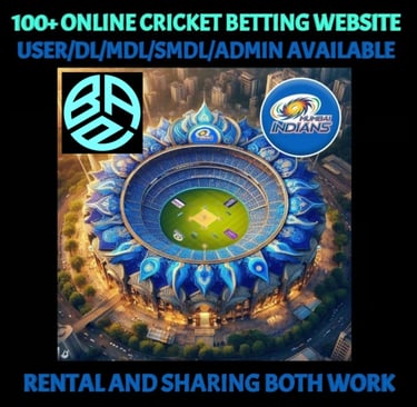 ONLINE CRICKET BETTING ID AVAILABLE DL MDL SMDL MASTER ID SUPER MASTER ID ADMIN ID AVAILABLE 
