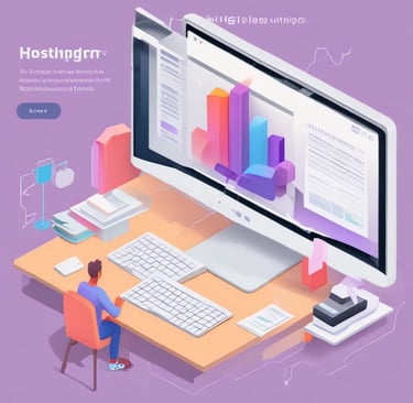 A cozy workspace with a laptop, coffee cup, and notes, capturing the essence of focused online work.