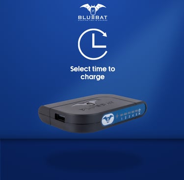 Charging Device | Bluebat BB101 for optimum charging. Timed and delayed charge with heat sensor