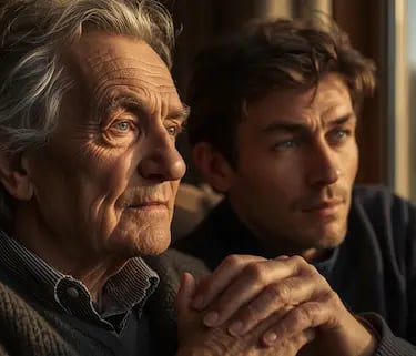 Gentle hand-holding and shared silence – symbolizing nonverbal connection and calm presence in dementia caregiving