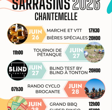 Affiche fête des sarrasins 2026