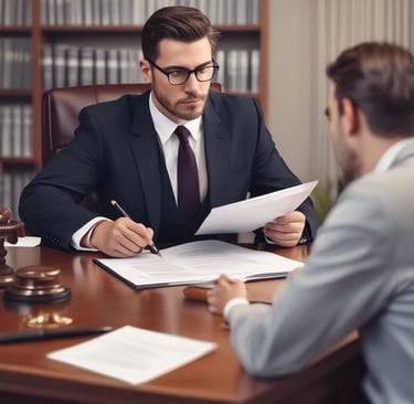 A consulting session during the Canton Fair where easia.asia experts assist importers with legal risk planning.