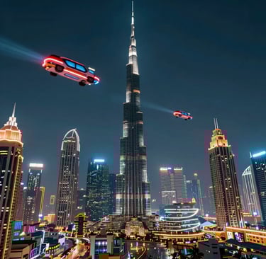 A desk with a typewriter, notebooks, and pen