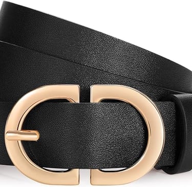 Ladies Fashion Belt with Gold Buckle