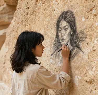 Close-up of an old, leather-bound book with intricate fantasy-style embossing.