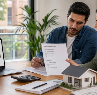 Cálculo de crédito hipotecario con cuota inicial del 15 % para comprar vivienda en Colombia