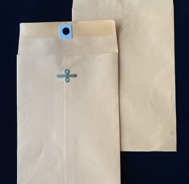 Document envelopes for office mailing