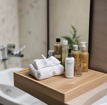 A delivery van from Lavandería Apolo parked outside a cozy hostel.