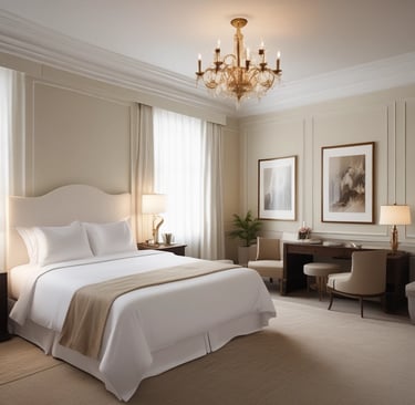 Close-up of soft, clean towels with embroidered logos for vacation rentals.