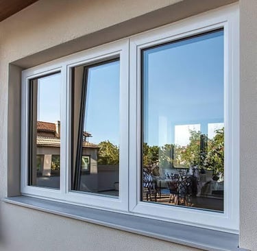 ventanas de pvc  vidrio acustico crital doble 