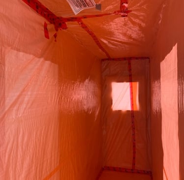 Asbestos Containment Set up