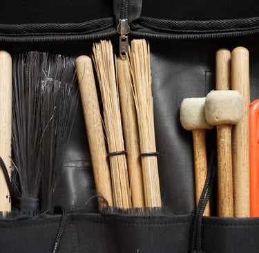 Diferentes baquetas para encontrar el tono perfecto