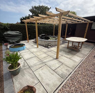 modern patio water feature Grimsby