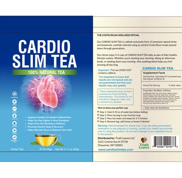 Cardio Slim Tea Product Package