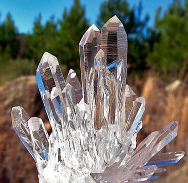 quartz crystal cluster