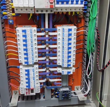 Painel elétrico comercial