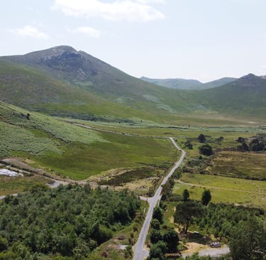 A picture of the Mourne Mountains