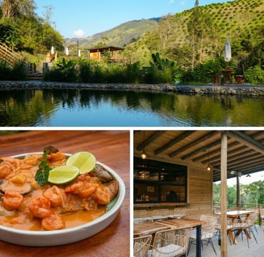 Trucha Blanca, lago, Restaurante, Cajamarca