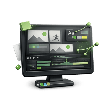 Storyboard and style frames icon representing the planning stage of a motion graphics project.