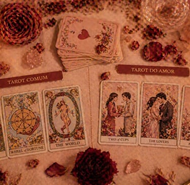 Comparação entre a cartomancia geral e a especialização em tarot do amor 