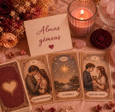Consulta online de tarot das almas gêmeas para identificar conexões espirituais