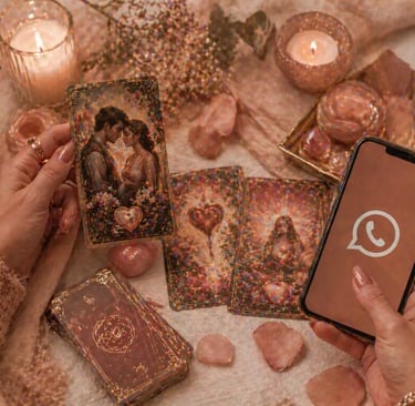 tarot amor whatsapp com cartas romanticas e celular