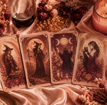 Consulta profissional de Tarot das Bruxas por WhatsApp ao vivo por ligação