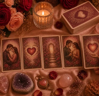 Consulta de tarot online para previsão do futuro amoroso e caminhos do coração