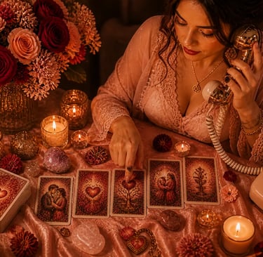 Consulta de tarot por telefone sobre amor e relacionamentos para orientação imediata