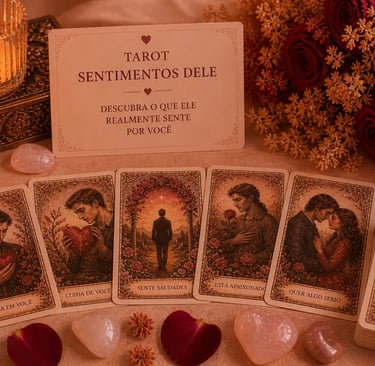 Consulta de tarot para saber os sentimentos e intenções dele ou dela.