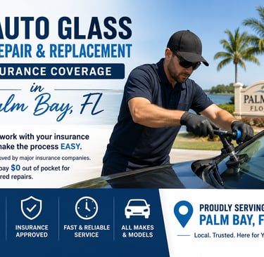 Insurance auto glass coverage palm bay, FL