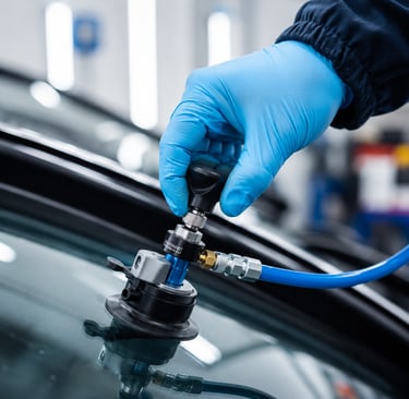 certified technician replacing cracked windshield Palm Bay FL