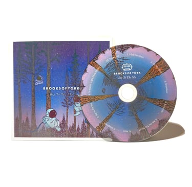 Brooks Of York Big To The Sky physical CD and case with illustrated space and forest artwork.