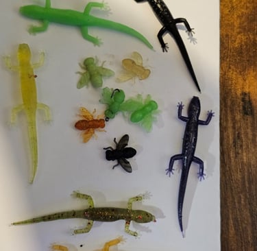3" Salamanders and .50" Flys
