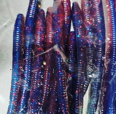 Fire n ice plastic worms