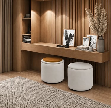 Conjunto de pufes