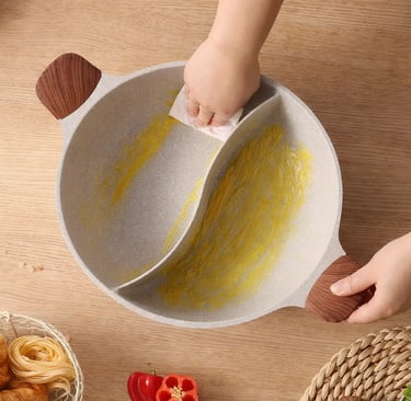 Panela com divisórias