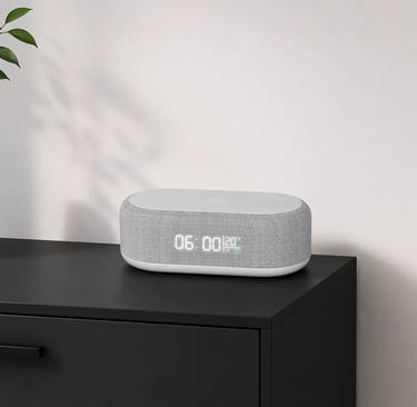 Relógio com carregamento sem fio