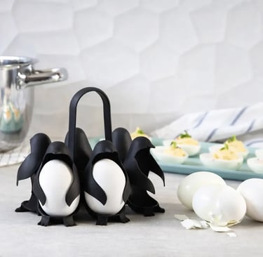 Suporte para ovos pinguim