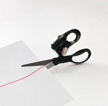 Tesoura com laser