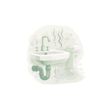 Lavabo que desprende malos olores.