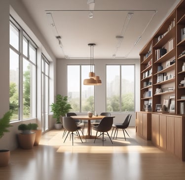 Bright living room with modern inventory