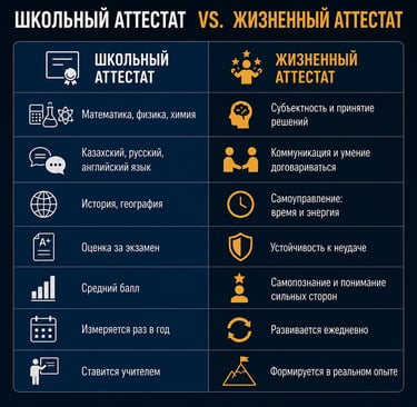 школьный аттестат Казахстан
